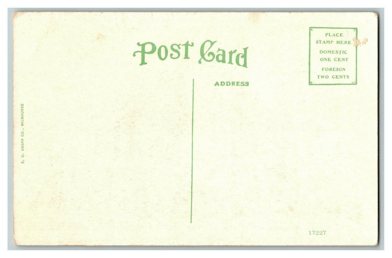 Postcard Post Office Gov. Building Fort Scott Kansas Vintage Standard View Card