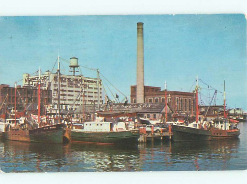 Pre-1980 BOAT SCENE New Bedford Massachusetts MA AF4337