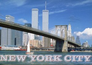 NEW YORK CITY - Brooklyn Bridge (WTC Towers)