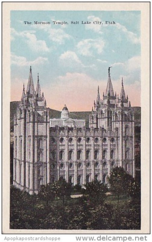 The Mormon Temple Salt Lake City Utah