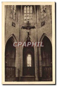 Postcard Old Saint Flour Interior of the Cathedral of Saint Flour God Christ ...