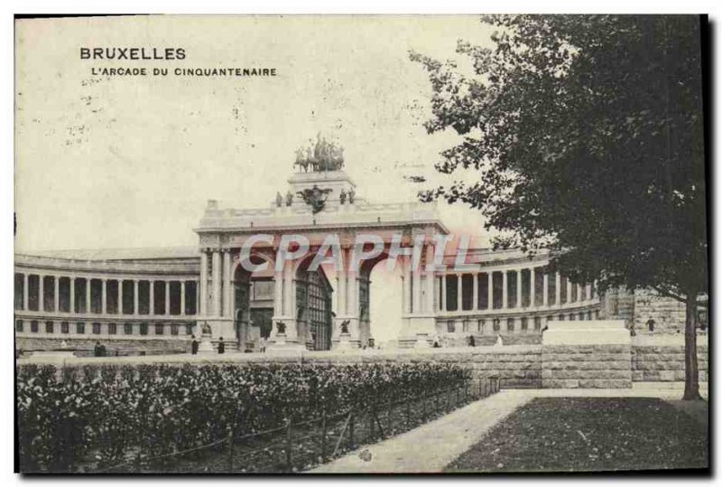 Old Postcard Brussels L & # 39Arcade the fiftieth anniversary