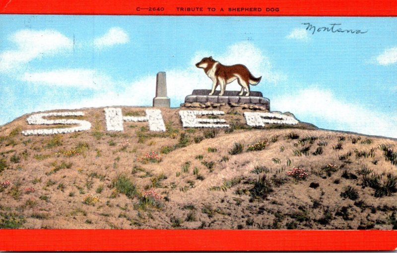 Montana Fort Benton Tribute To A Shepherd Dog