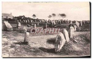 Old Postcard Dolmen Menhir Carnac