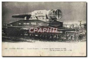 Old Postcard The famous German Army mortar 420