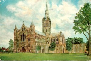 England Salisbsury Cathedral From The Southwest 1975