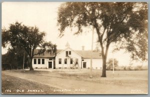 LITTLETON MA OLD SCHOOL ANTIQUE REAL PHOTO POSTCARD RPPC