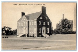 c1950's Library Washington College Building Chestertown Maryland MD Postcard