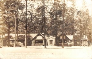 RPPC JACOB LAKE INN Arizona Roadside Lodge Highway 80 c1940s Vintage Postcard