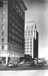 Postcard RPPC Arizona Phoenix Building Luhrs Tower automobiles 23-3033