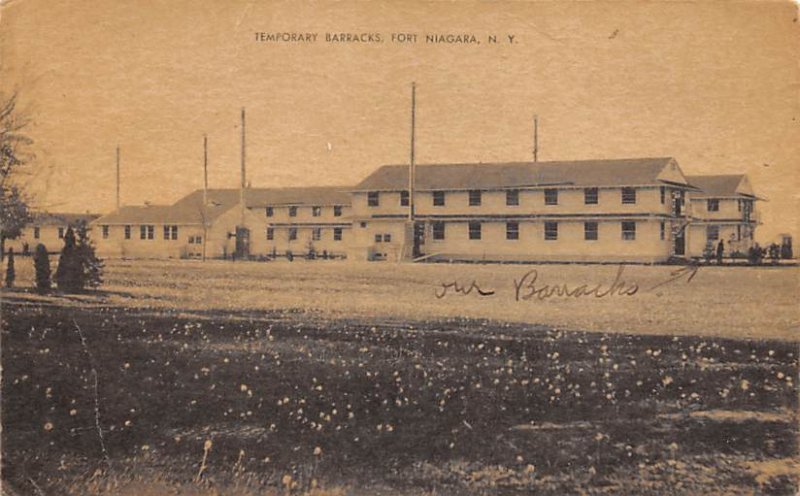 Temporary Barracks at Fort Niagara New York, USA Military 1943 