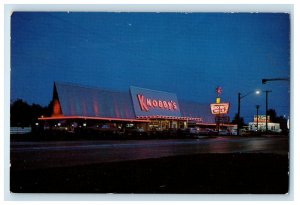 c1950s Knobby's Award Winning Restaurants Indianapolis IN Unposted Postcard