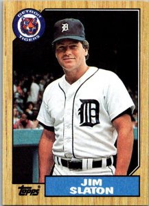 1987 Topps Baseball Card Jim Slaton Detroit Tigers sk13739