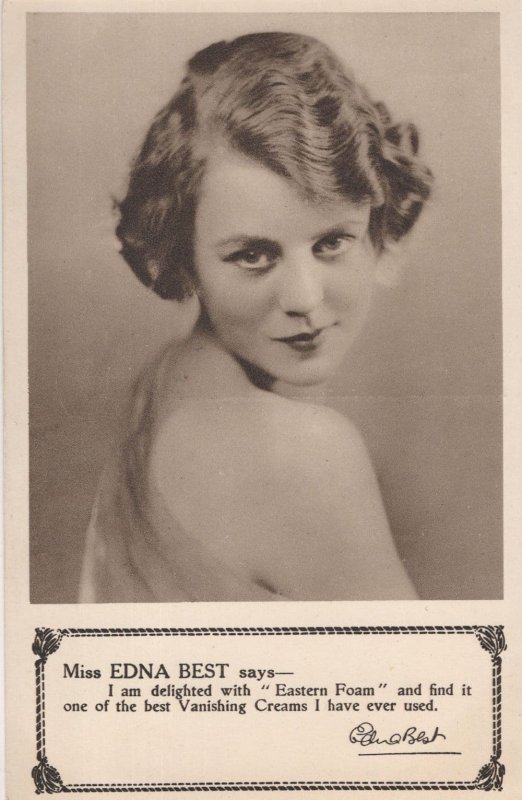 Edna Best Advertising Vanishing Beauty Spot Cream Old Postcard