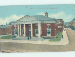 Divided-back POST OFFICE SCENE Finger Lakes - Geneva New York NY AF1175