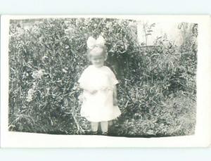 rppc Pre-1918 GIRL WITH BOW IN HAIR AC7608