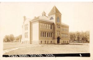 Dayton Iowa~Public School Building~Some Windows Open~c1910 RPPC Postcard