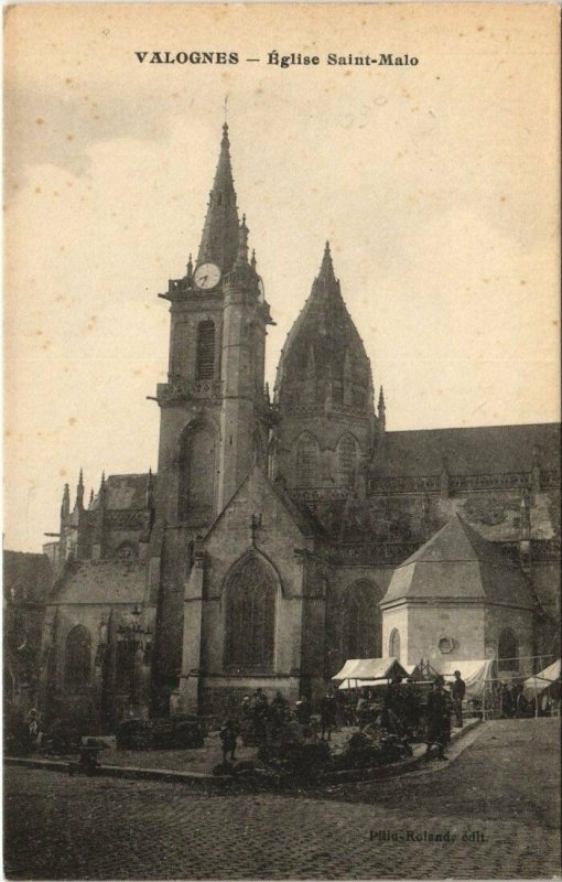 CPA VALOGNES - Église St-Malo (138023)