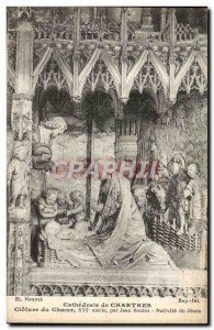 Old Postcard Cathedral of Chartres Closing Choir Jean Soulas Nativity of Jesus