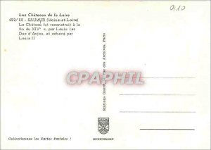 Postcard Modern Saumur (Maine et Loire) The Loire Castles The Castle was rebu...