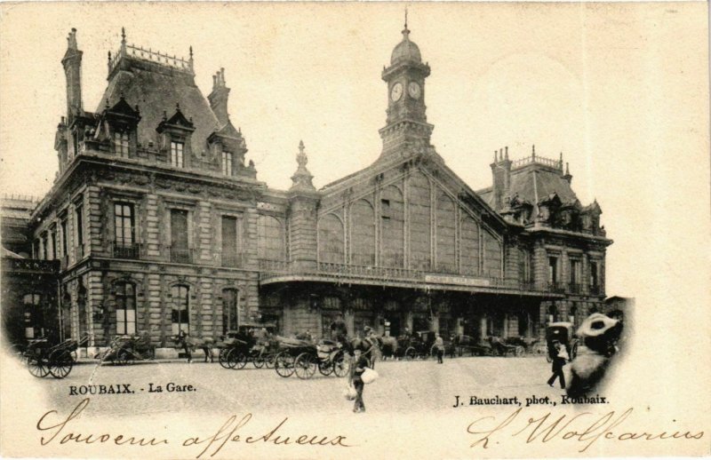 CPA Nord ROUBAIX La Gare (984000)