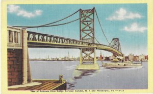 The Delaware River Bridge Camden New Jersey to Philadelphia Pennsylvania