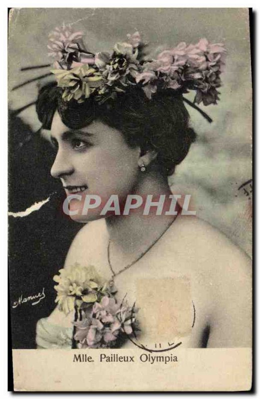 Old Postcard Fantaisie Miss Olympia Pailleux