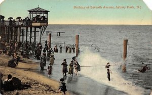 Bathing at Seventh Avenue in Asbury Park, New Jersey