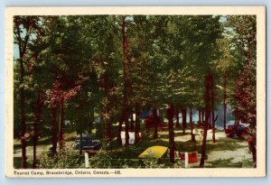 Bracebridge Ontario Canada Postcard Tourist Camp 1952 Posted Vintage