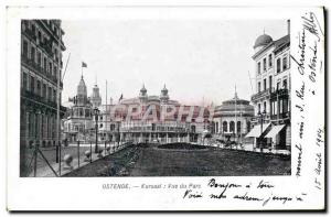 Old Postcard View From Park Kursaal Oostende