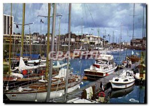 Modern Postcard Deauville Calvados yacht harbor Fishing Boat