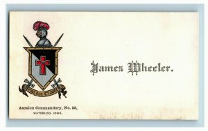 Lot Of 12 1870's-80's Knights Templar Membership Cards Fab! J P190 