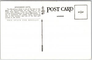 Broadmoor Hotel and Lake Colorado Springs CO Finest Pikes Peak Region Postcard
