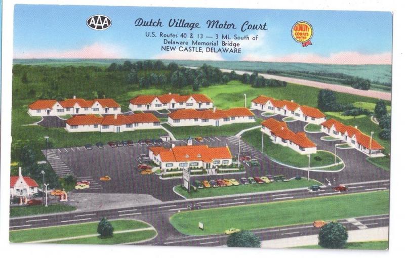 New Castle DE Dutch Village Motel Hojo US 40 Howard Johnson