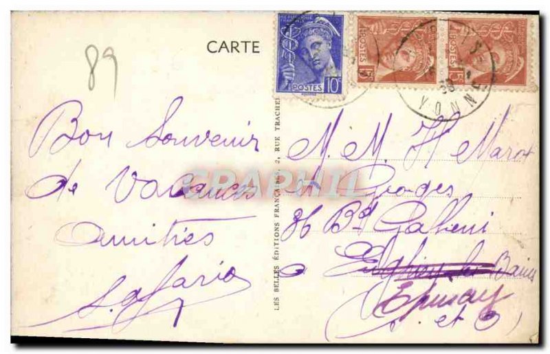 Old Postcard The prefecture Auxerre