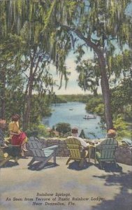 Florida Dunnellon Rainbow Springs As Seen From Terrace Of Rustic Rainbow Lodge