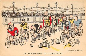 Le Grand Prix De L'omelette Cycling artist T. Bianco Unused 
