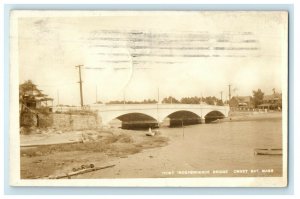 c1910's Point Independence Bridge Onset Bay Massachusetts MA RPPC Photo Postcard 