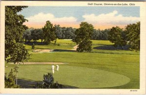 Postcard GOLF COURSE SCENE Geneva On The Lake Ohio OH AL7706