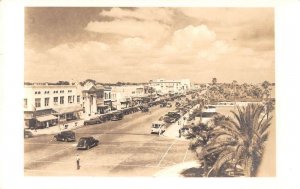 Daytona Florida Street Scene Real Photo Vintage Postcard AA14289