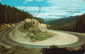 Colorado, Switchbacks On The Western Slopes Berthood Pass Highway US 40 Postcard