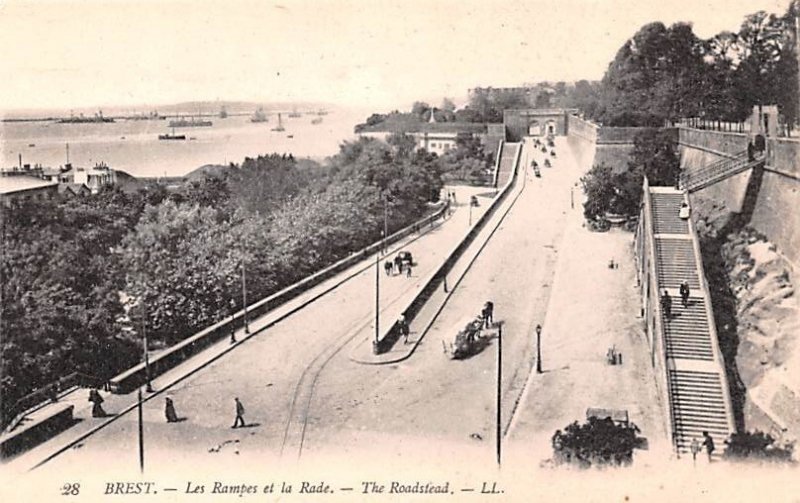 Les Rampes et la Rade, The Roadstead Brest France Unused 