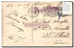 Postcard Old Chicago State and Randolph Chicago Tramway