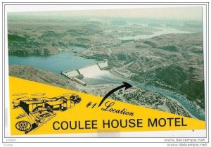 Grand Coulee , Washington , Coulee House Motel Hotel & Dam view, 40-60s