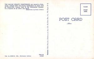 Richmond Indiana Court House Vintage Postcard J52338
