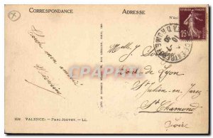 Old Postcard Valencia Park Jouvet