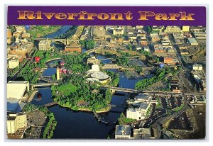 Riverfront Park Spokane Washington Site Of Expo '74 Continental View Postcard