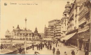 Belgium Ostende Les Grands Hotels et la Plage 02.74