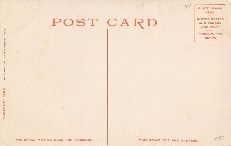 Fountain Square Cincinnati Ohio 1910s Phostint postcard