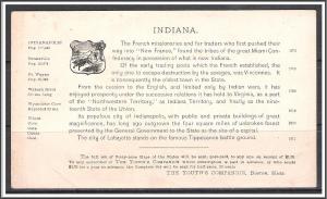 Indiana Youth's Companion Map c1891